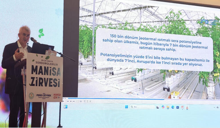 Sürdürülebilir Manisa Zirvesi’nde Jeotermal Seracılık Konuşuldu