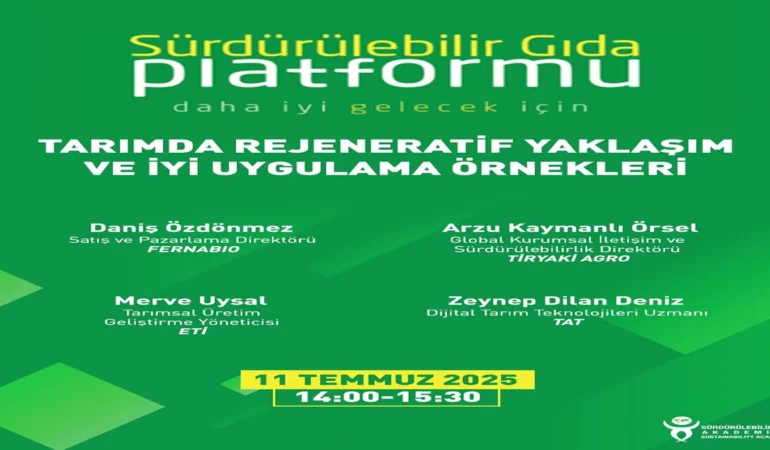 Rejeneratif Tarım ve İyi Uygulamalar Sektörüne Işık Tutuyor