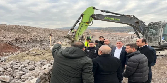 Gönen TDİOSB Bölgesi’nde Altyapı Çalışmaları Yerinde İncelendi
