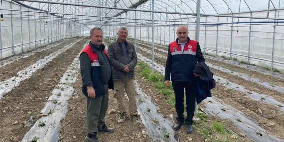 Mecitözü’nde Sera ve Sulama Yatırımları Yakından Takip Edildi