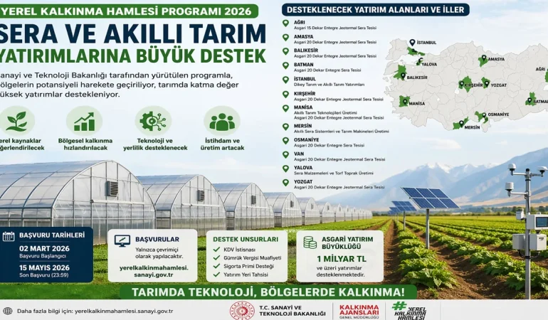 Yerel Kalkınma Hamlesi Başladı: Jeotermal Sera ve Akıllı Tarım Yatırımlarına Büyük Destek