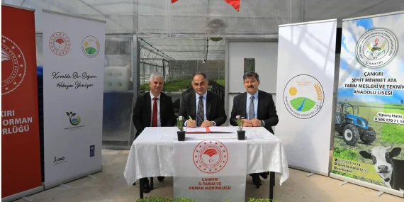 Çankırı Çiftçi Okulu Sera Kurulumu İçin İş Birliği Protokolü İmzalandı