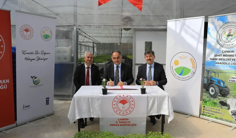 Çankırı Çiftçi Okulu Sera Kurulumu İçin İş Birliği Protokolü İmzalandı